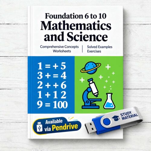 Foundation 6 to 10 Study Material via Pendrive Math & Science