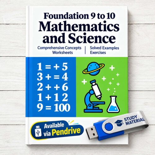 Foundation 9 to 10 Study Material via Pendrive Math & Science