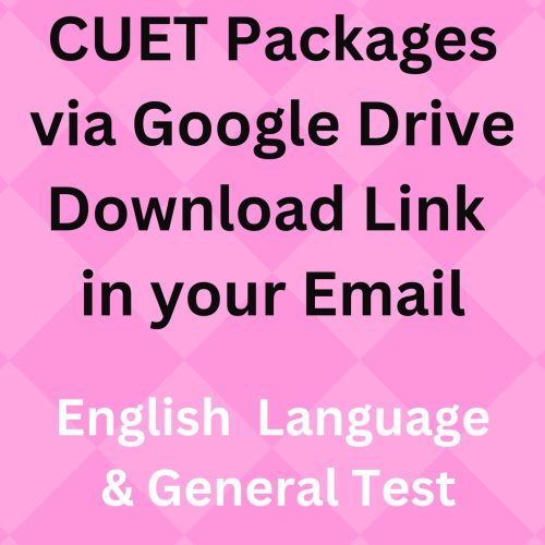 CUET Study Material English Language & General Test Via Google Drive Download link in Email